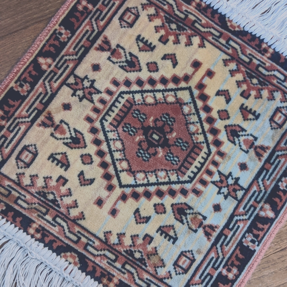 Table Rug Boho Mini Kilim Rug Oriental Rug